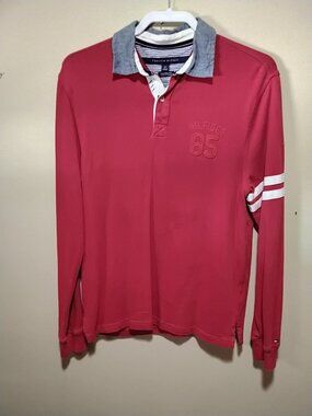 Vintage Tommy Hilfiger "85" Rugby Polo Shirt - Women's Small/Petite (S/P)